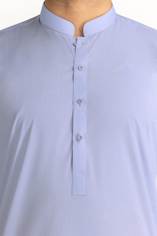 Dark Sky Blue | Gul Ahmed Men's Unstitched Soft Cotton