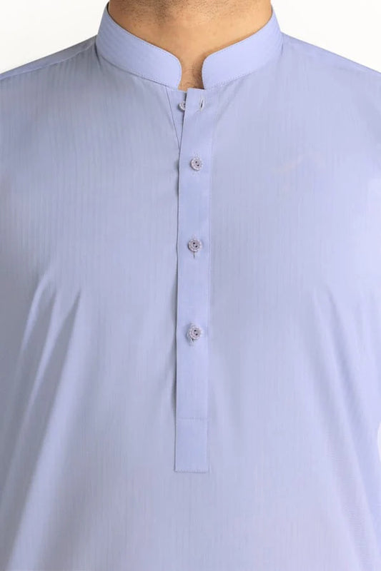 Dark Sky Blue | Nishat Men's Unstitched Wash & Wear