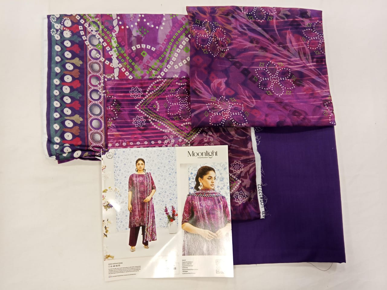 Deep Purple | Moonlight by GJ 3pc Unstitched Lawn Collection