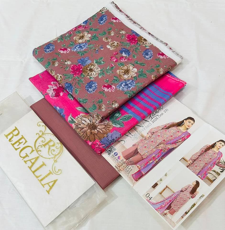 Tea Pink | Salina 3pc Unstitched Lawn Collection