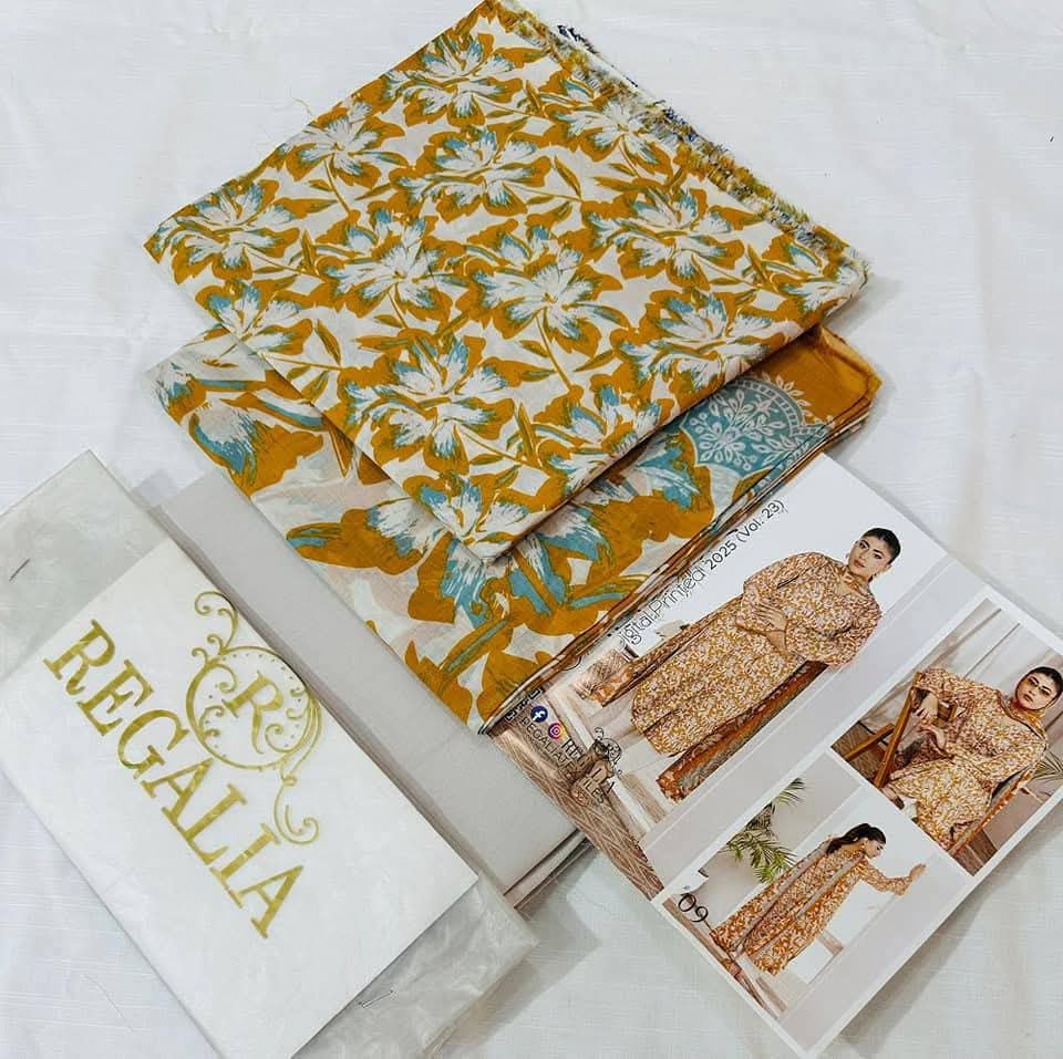 Mustard | Salina 3pc Unstitched Lawn Collection