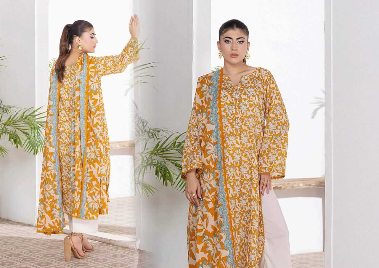 Mustard | Salina 3pc Unstitched Lawn Collection