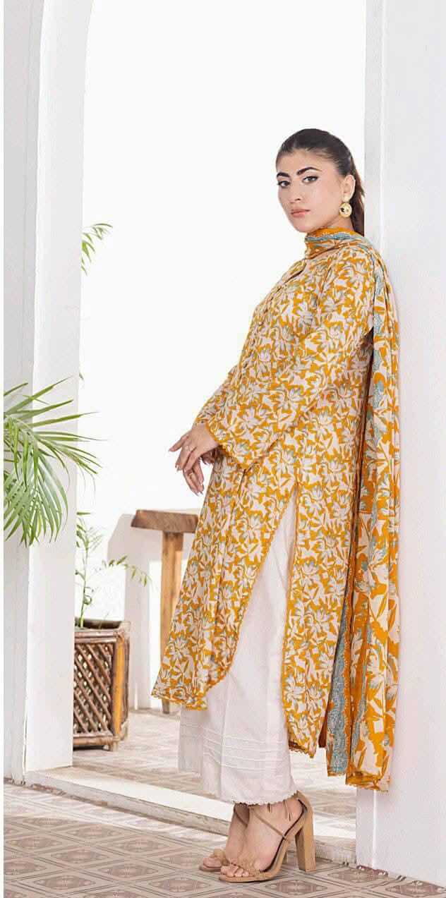 Mustard | Salina 3pc Unstitched Lawn Collection