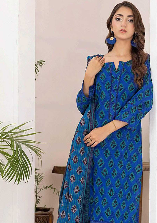 Dark Blue | Salina 3pc Unstitched Lawn Collection