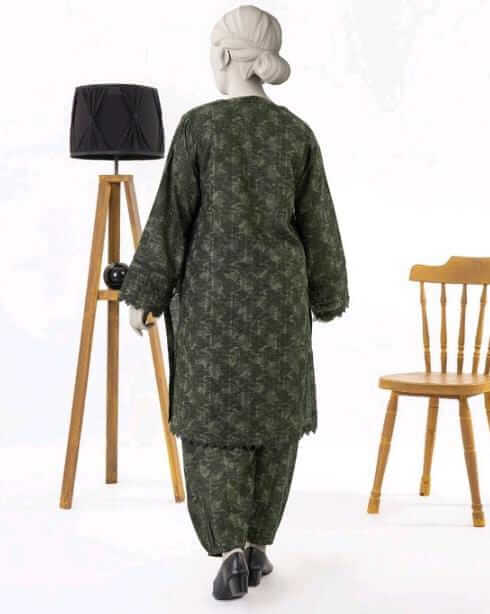 Dark Green | Mtj-Tariq Jamil 2pc Unstitched Khaddar Suit