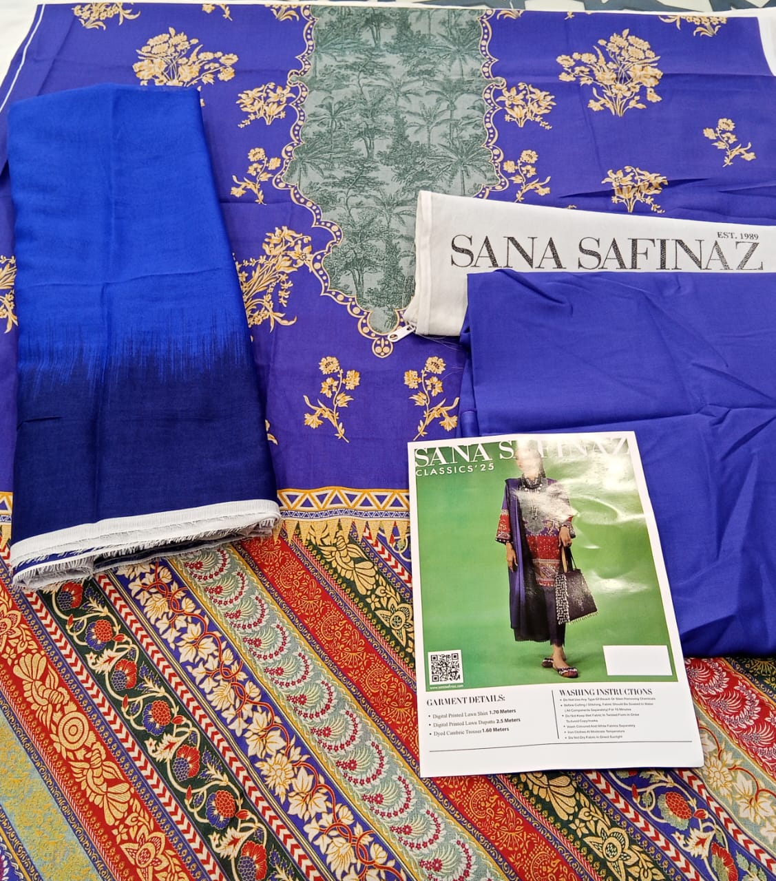 Purple | Sana Safinaz 3pc Unstitched Lawn Suit