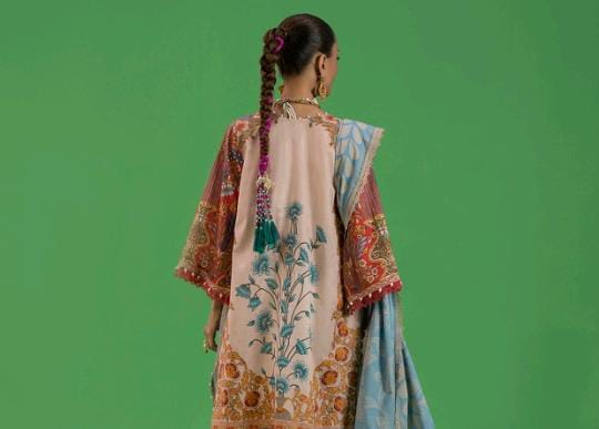 Fawn | Sana Safinaz 3pc Unstitched Lawn Suit