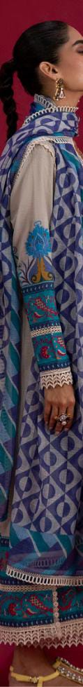 Off White | Sana Safinaz 3pc Unstitched Lawn Suit