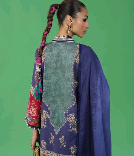 Purple | Sana Safinaz 3pc Unstitched Lawn Suit