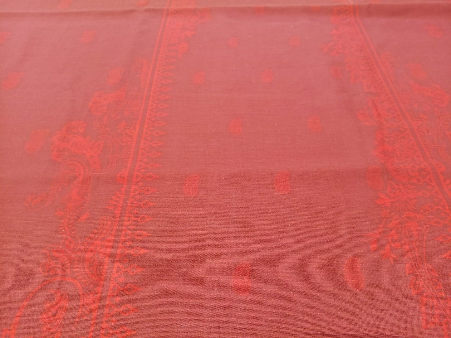 Maroon | Mtj-Tariq Jamil 3pc Unstitched Khaddar Suit