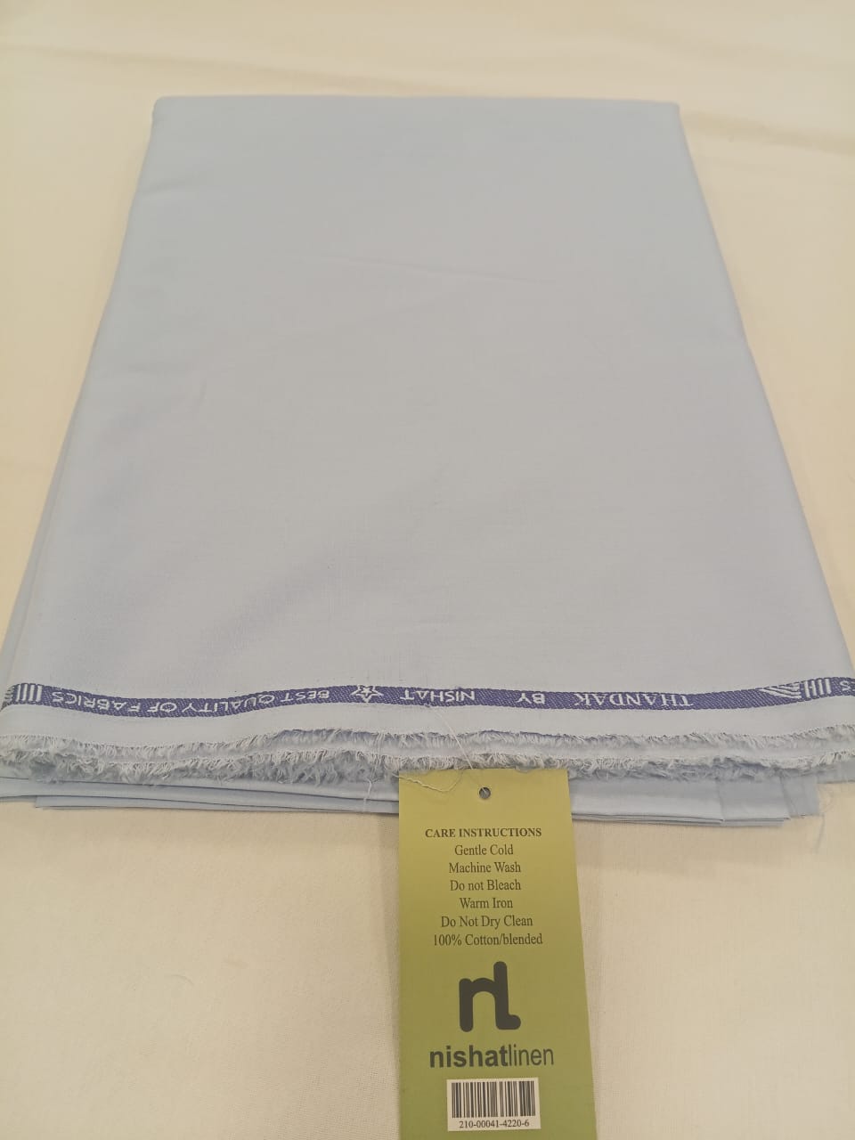 Sky Blue | Nishat Men's Unstitched Wash & Wear