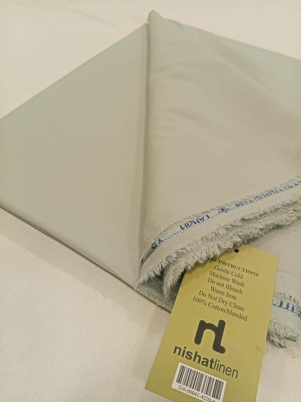 Light Greenish Grey | Nishat Men's Unstitched Wash & Wear