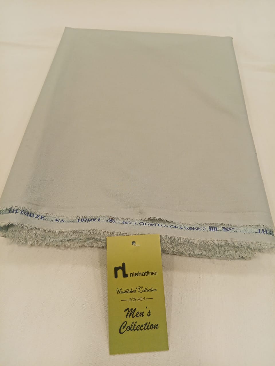 Light Greenish Grey | Nishat Men's Unstitched Wash & Wear
