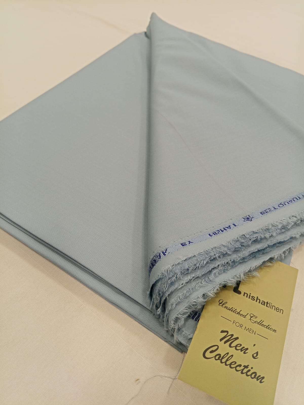 Dark Sky Blue | Nishat Men's Unstitched Wash & Wear