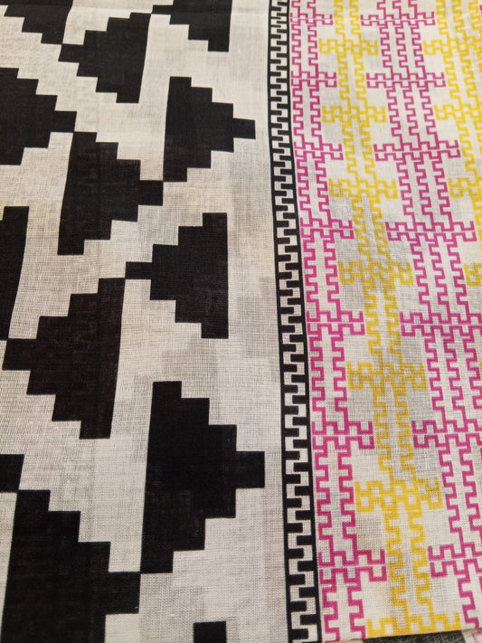 Black | Al-Karam 2pc Unstitched Lawn Suit