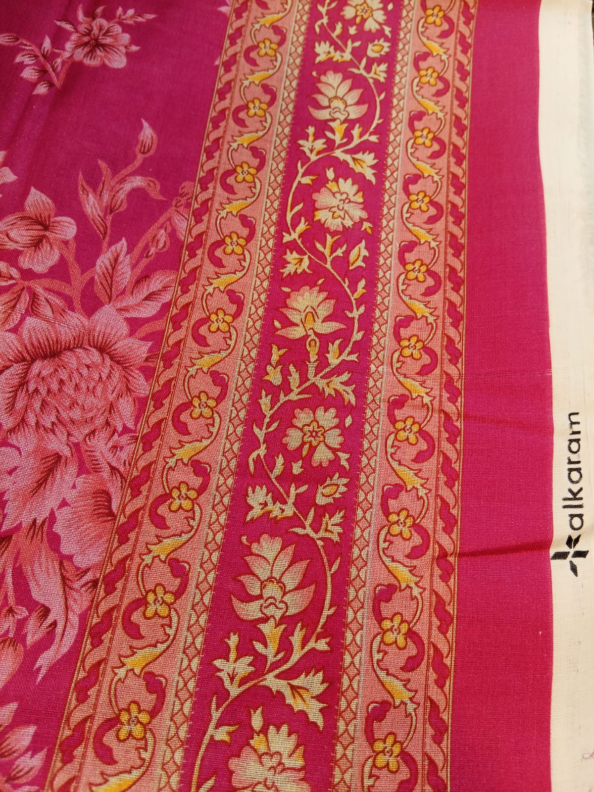 Green | Alkaram 2pc Unstitched Lawn Suit