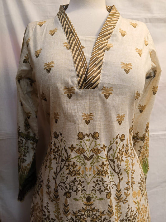 Stitched Collection 1-Piece | Beige