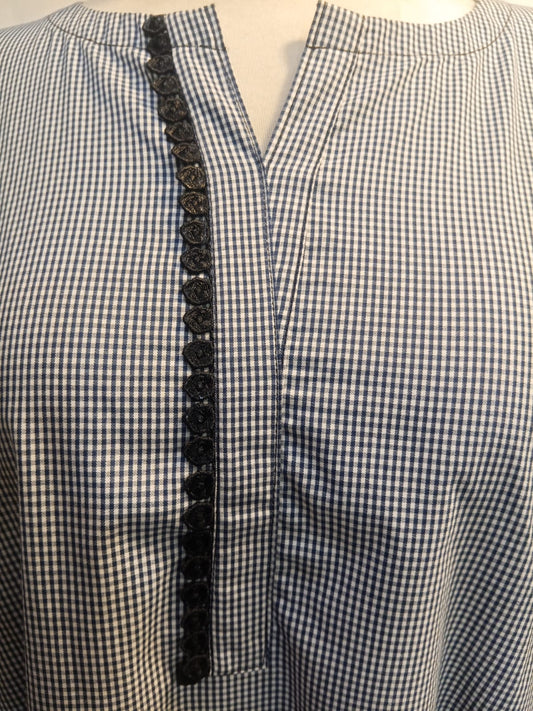 Stitched Collection 1-Piece | Check Black