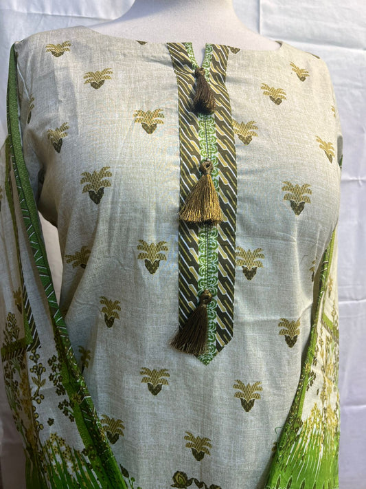 Stitched Collection 1-Piece | Beige