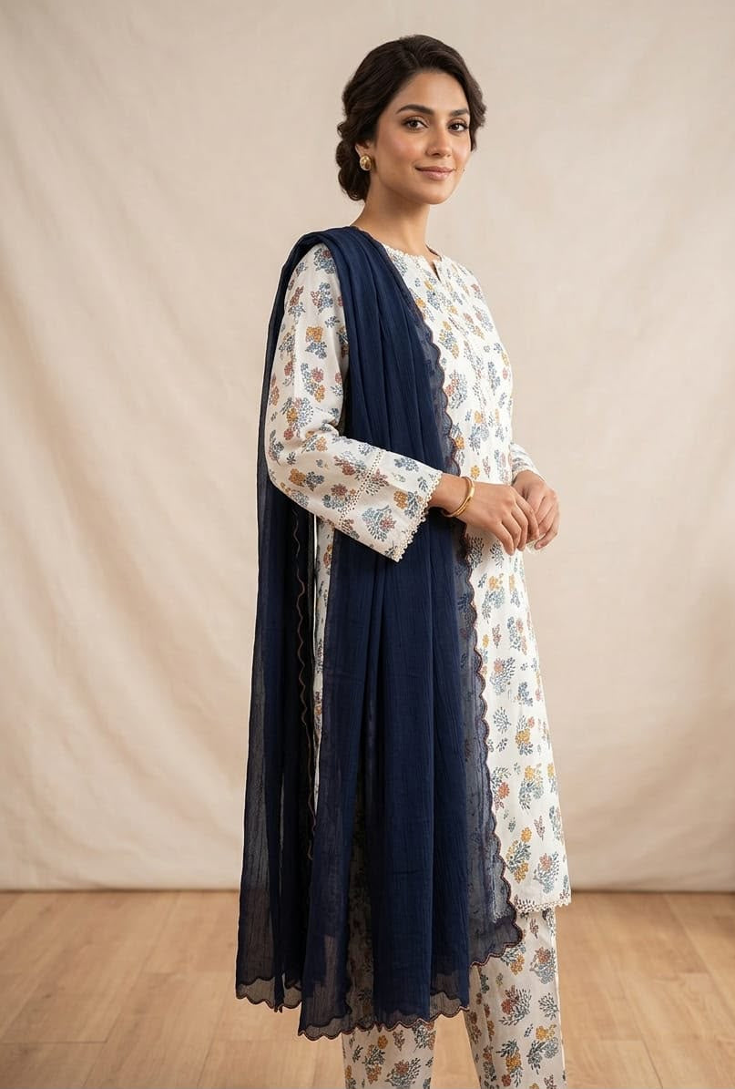 Al Janan 3pc Stitched Lawn