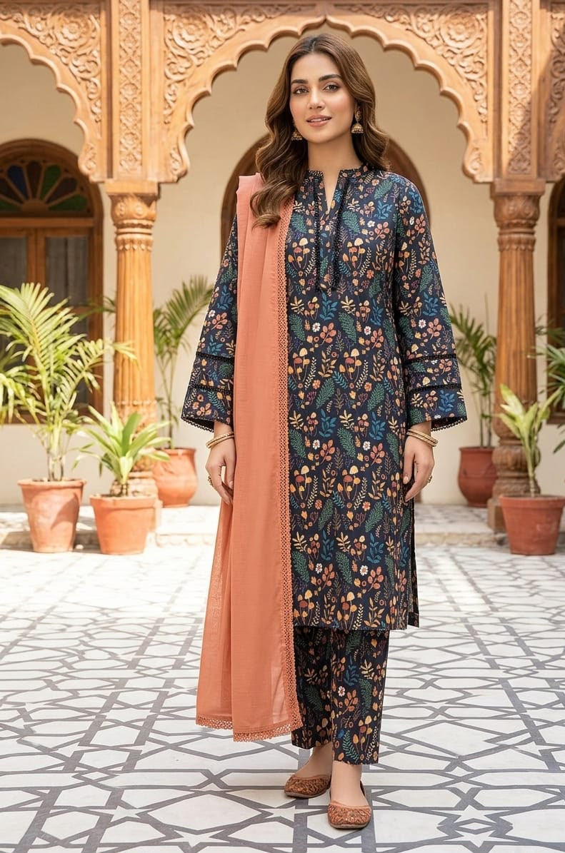 Al Janan 3pc Stitched Lawn