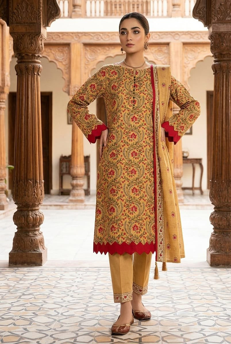 Al Janan 3pc Stitched Lawn