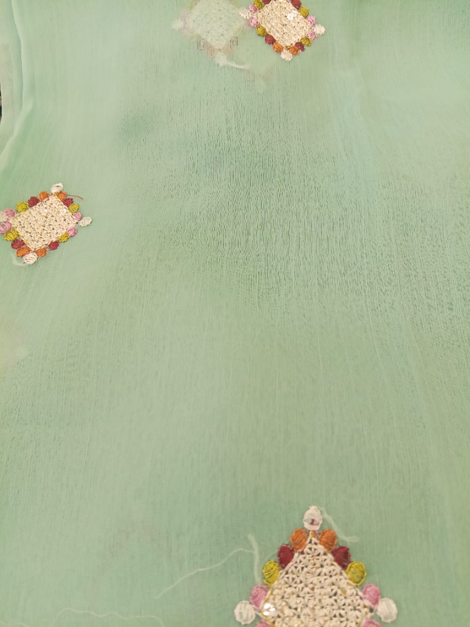 Sky Blue | Luxury Chiffon Embroidered
