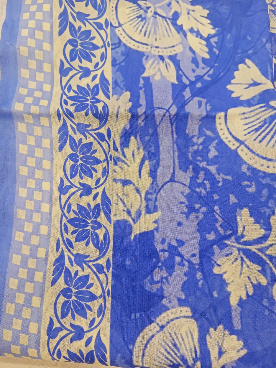 Royal Blue | SAYA 3pc Unstitched Lawn Suit | Brenish