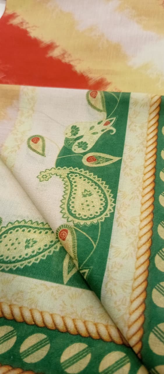 Maroon |Ethnc 3pc Unstitched Doriya Lawn Suit