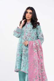 Alkaram 3pc Unstitched Khaddar Suit | Sky Blue