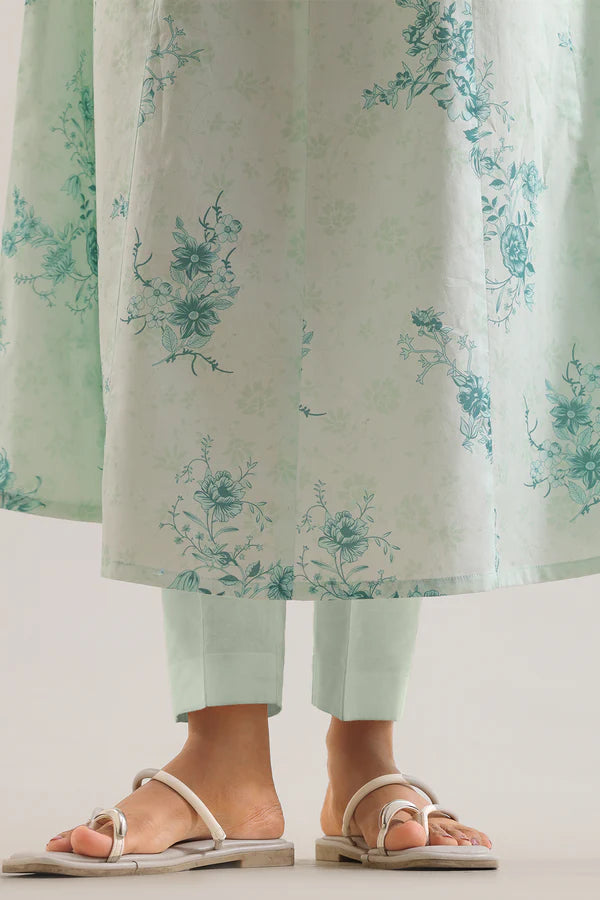 Green | Saya 3pc Unstitched Lawn Suit