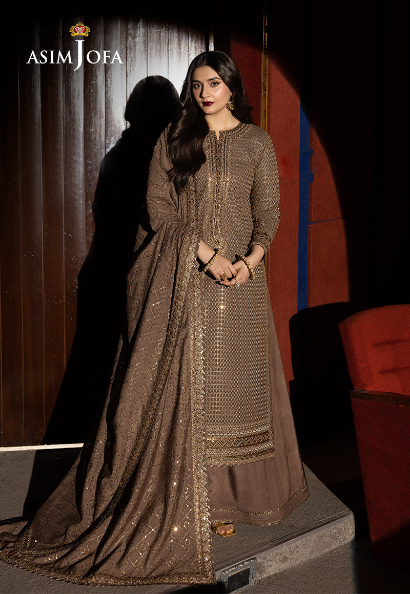 Asim Jofa Embroidered Chiffon
