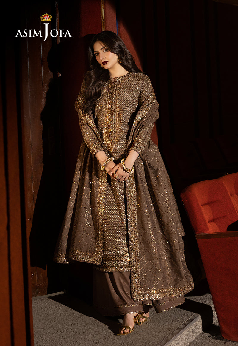 Asim Jofa Embroidered Chiffon