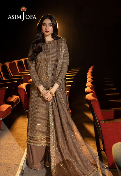 Asim Jofa Embroidered Chiffon