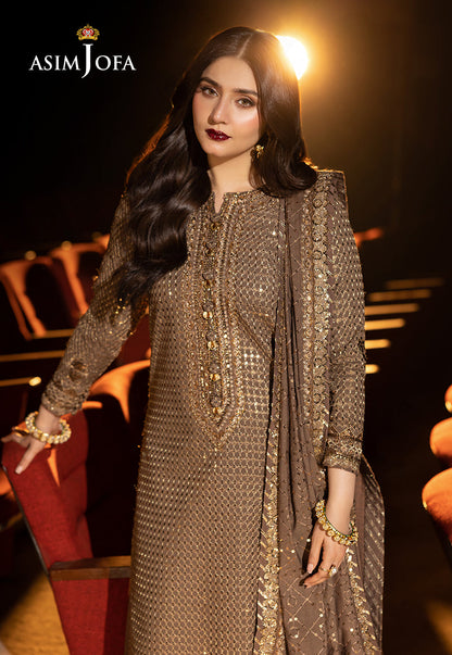Asim Jofa Embroidered Chiffon