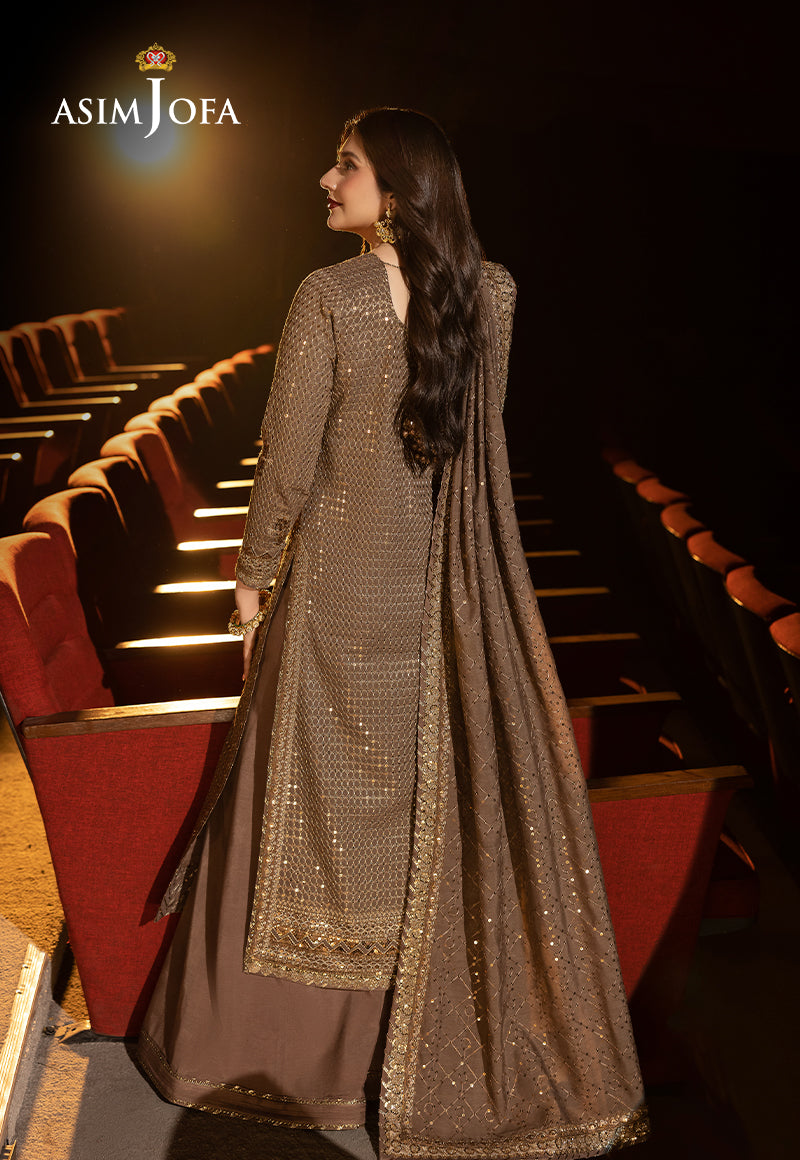 Asim Jofa Embroidered Chiffon