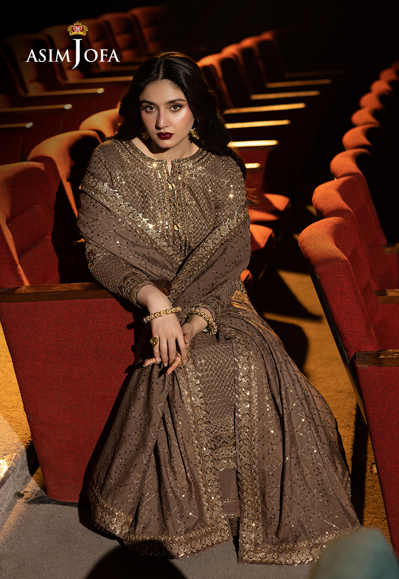 Asim Jofa Embroidered Chiffon