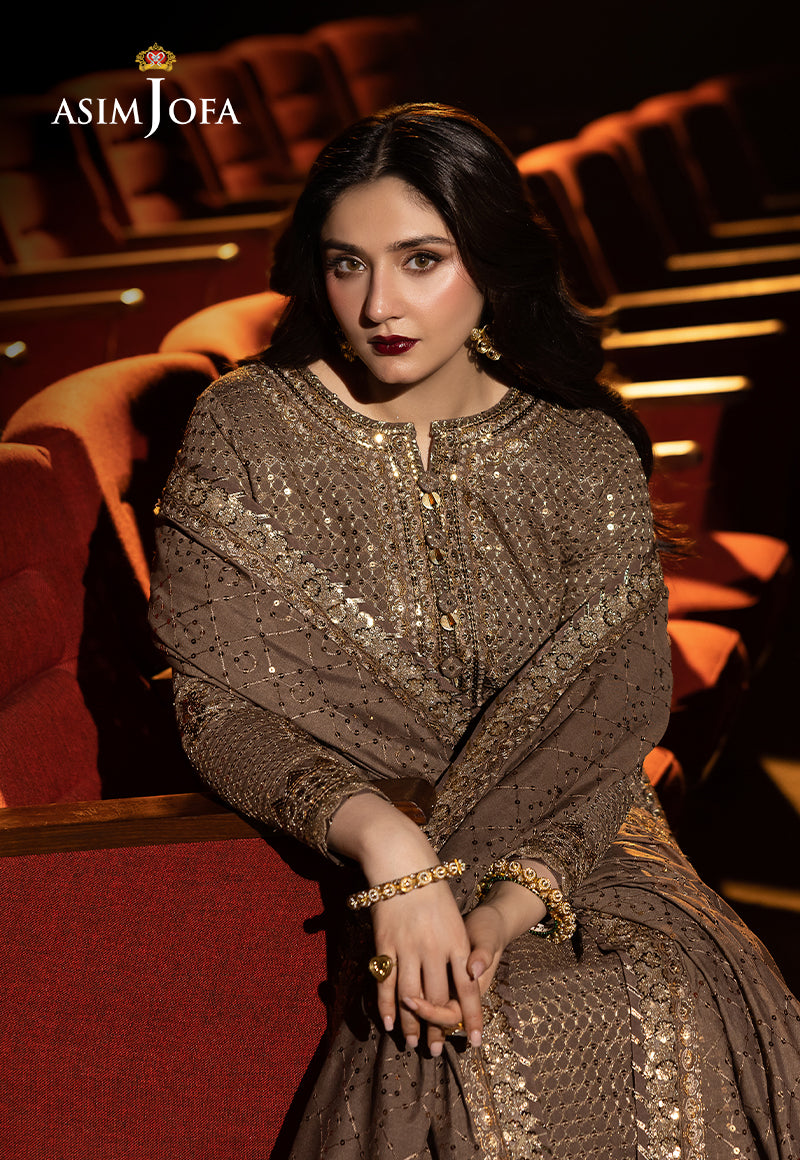 Asim Jofa Embroidered Chiffon