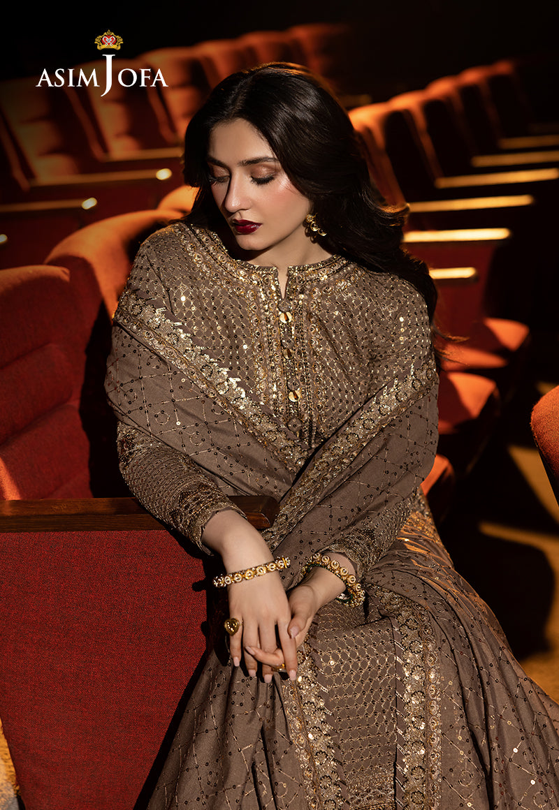 Asim Jofa Embroidered Chiffon