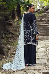 Cross Stitch 3 Piece - Printed Unstitched Lawn