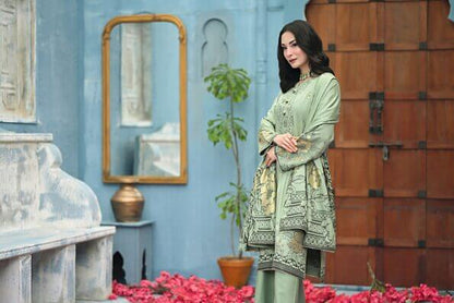 Pista Green | Regalia 3pc Unstitched Jacquard Viscose