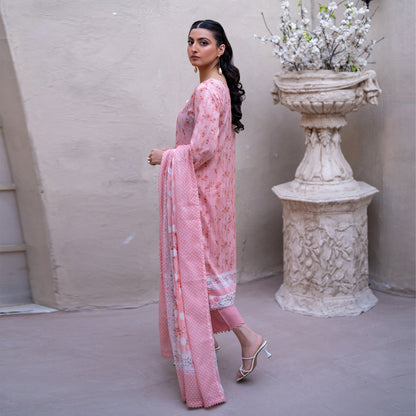 Light Pink | Salina 3pc Unstitched Lawn Collection