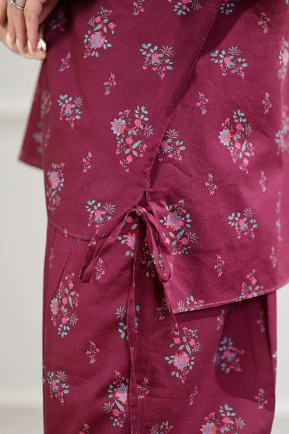 Plum | Saya 2PC Unstitched Lawn Suit