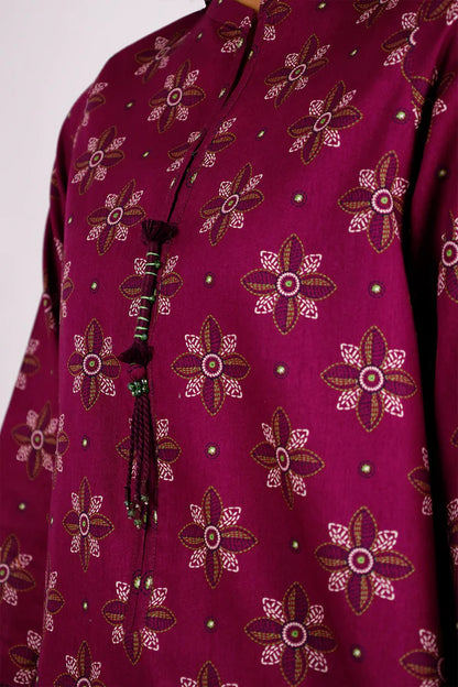 Magenta | Saya 2PC Unstitched Lawn Suit