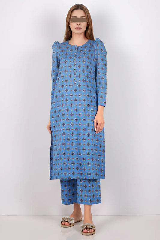 Blue | Saya 2PC Unstitched Lawn Suit