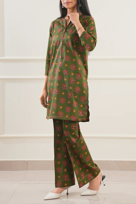 Green | Saya 2PC Unstitched Lawn Suit