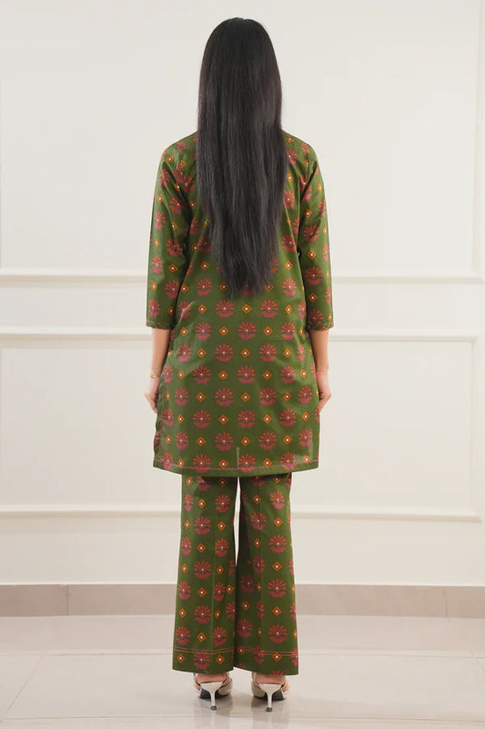 Green | Saya 2PC Unstitched Lawn Suit