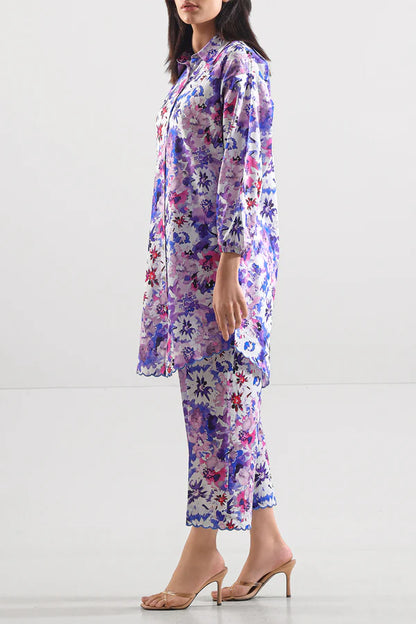 Saya 2pc Unstitched Lawn Suit | Multi