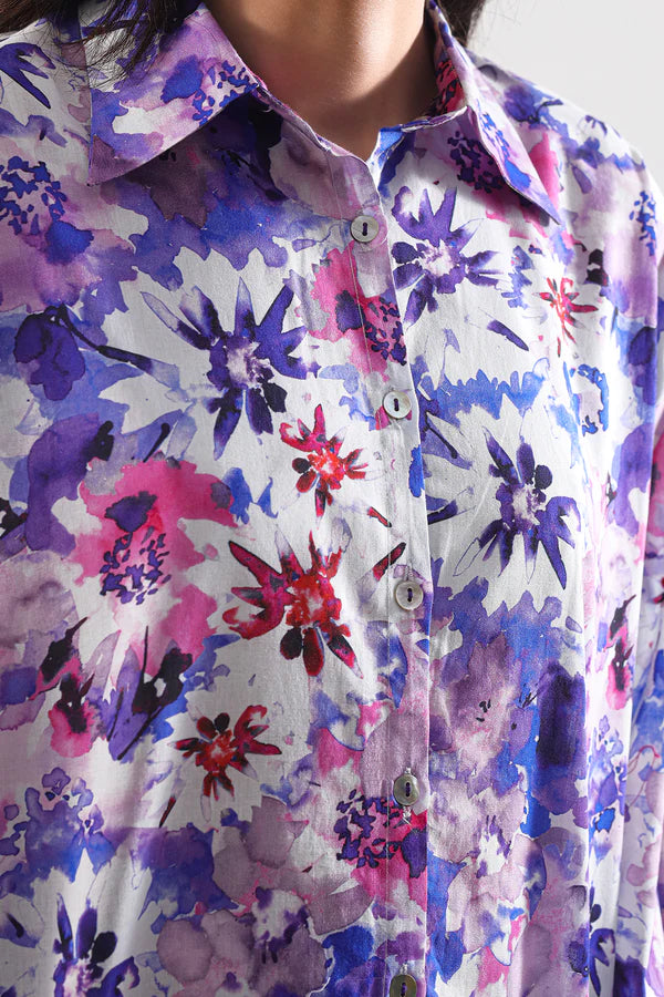 Saya 2pc Unstitched Lawn Suit | Multi