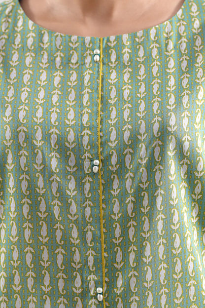 Green | Saya 2PC Unstitched Lawn Suit